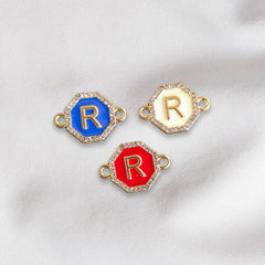 Hexagon - Alphabet Charm