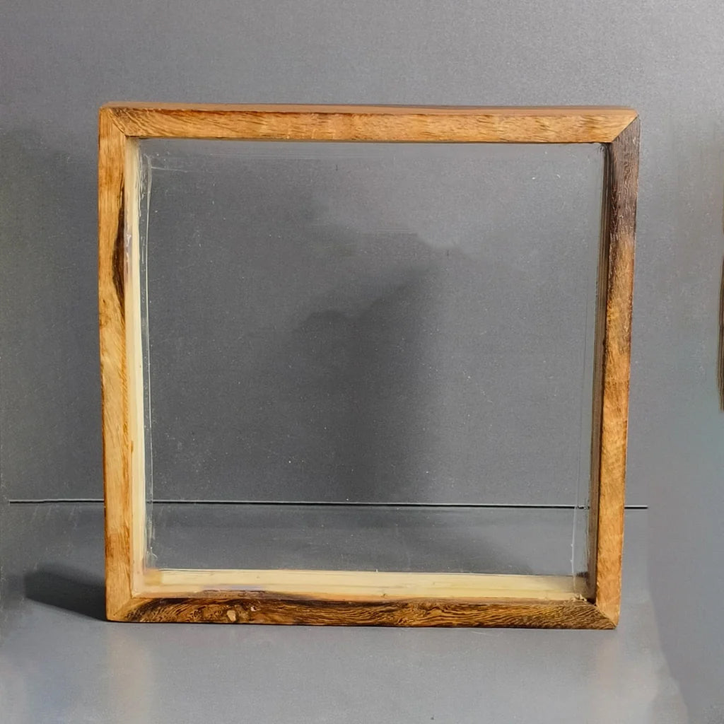 Teak Wood Frame Square