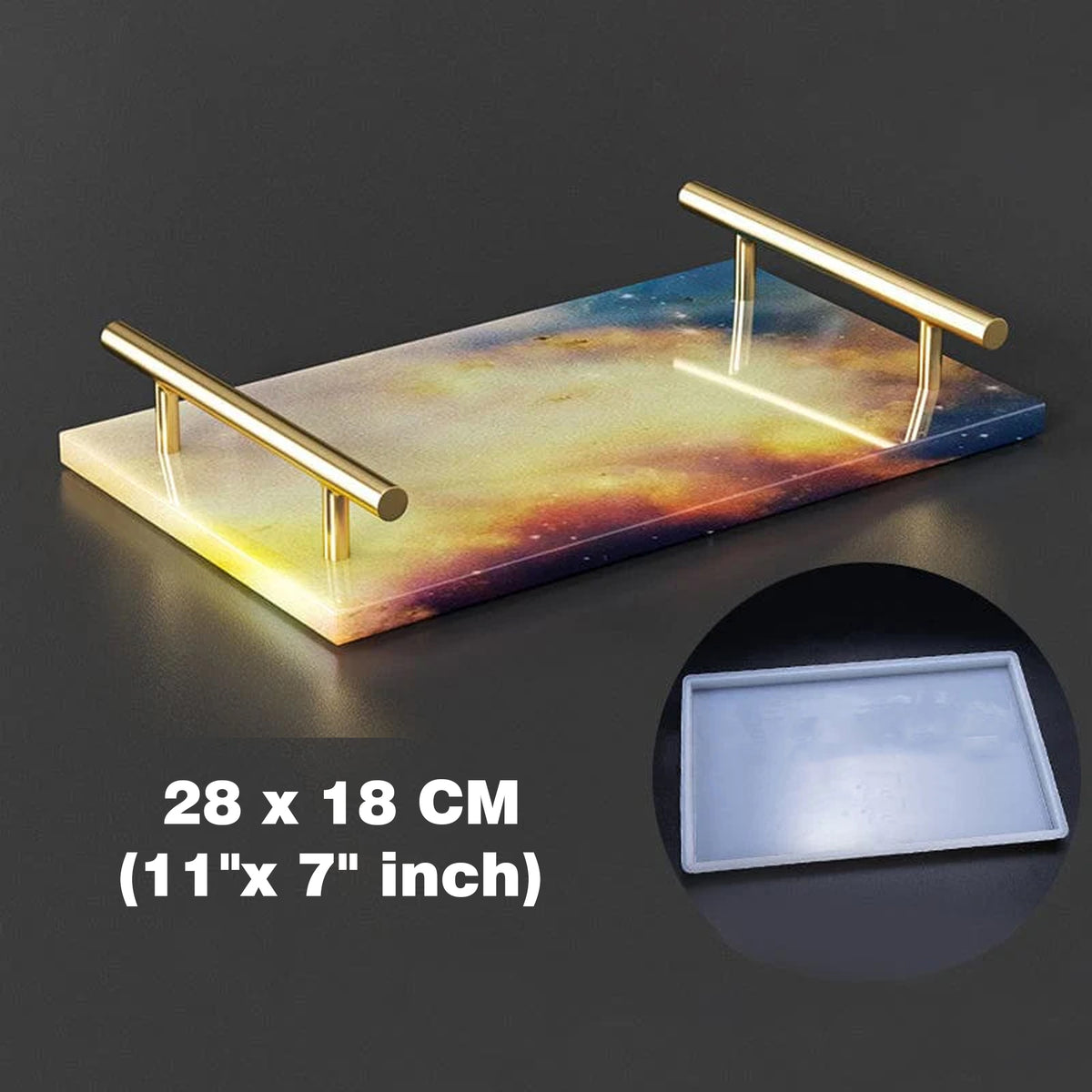 11" x 7" Rectangle Tray Mould