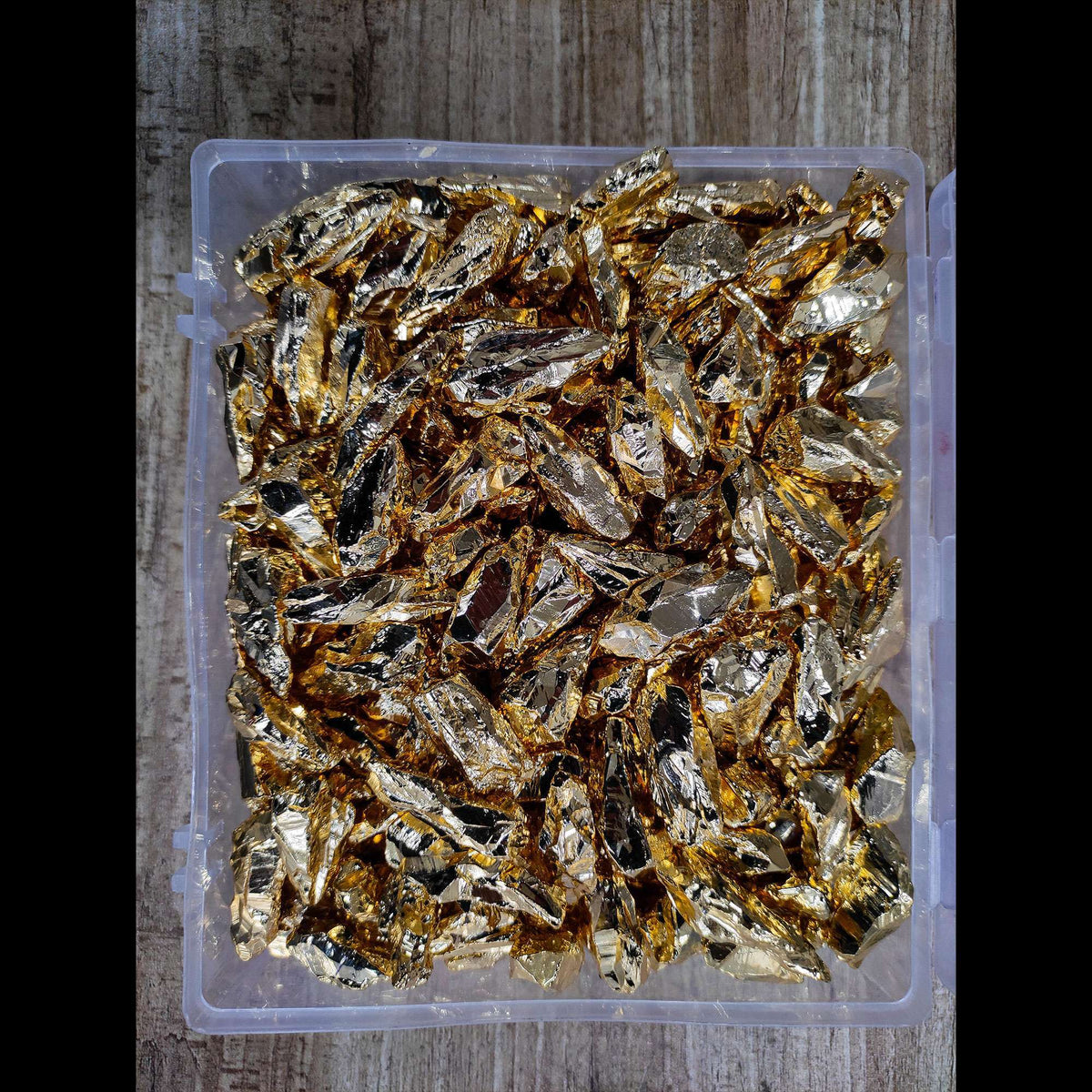Golden Electroplated Stone