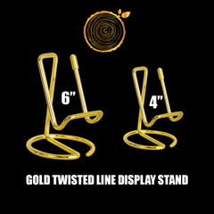 Gold Twisted Line Display Stand