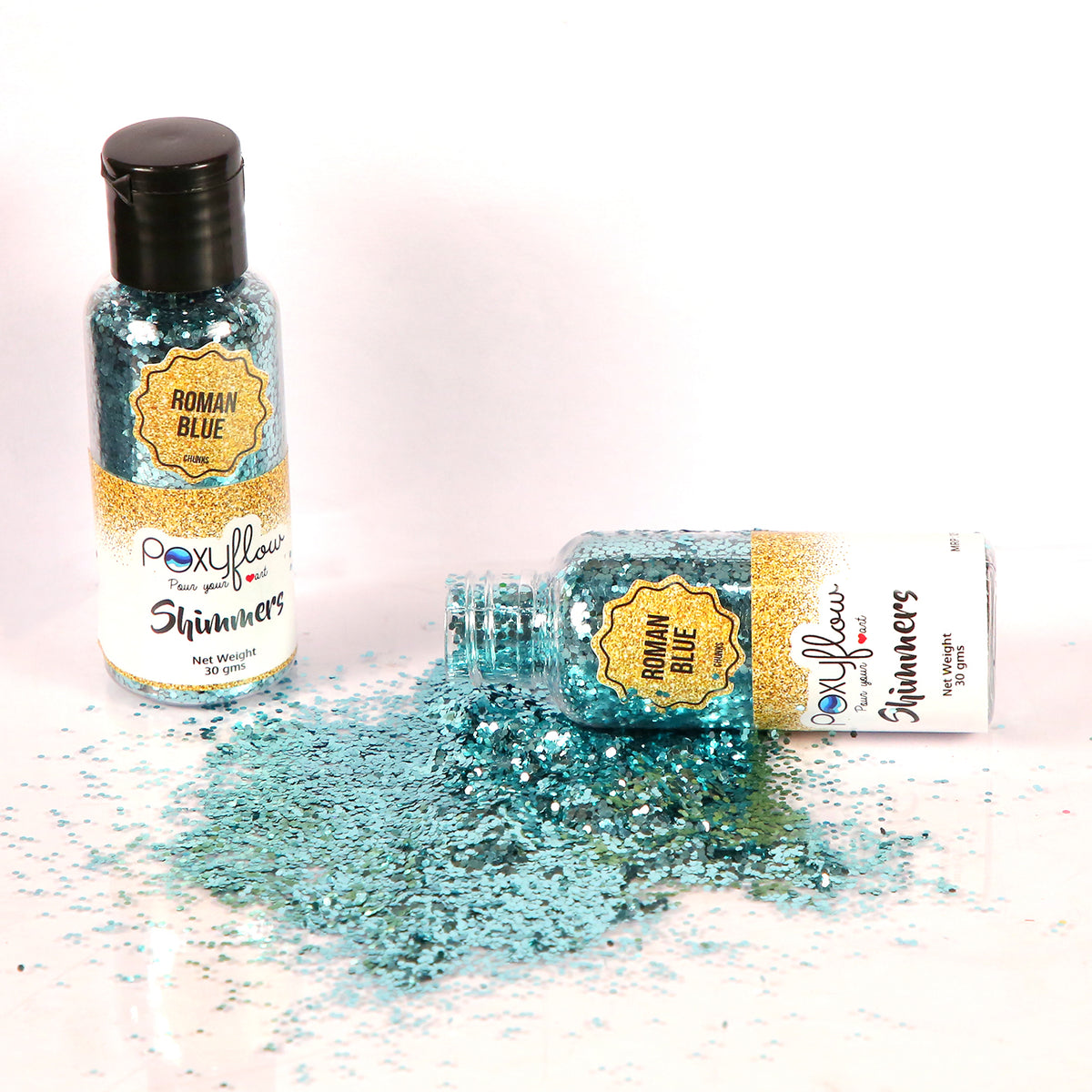 Roman Blue Chunky Glitter