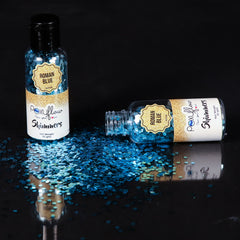 Turqoiuse Blue Hexagone Glitter