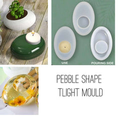 Pebble Shape T-Light Mould